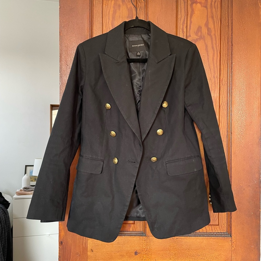 Banana Republic Double-Breasted Captian’s Blazer